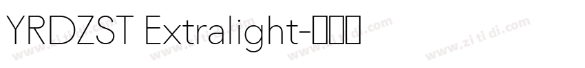 YRDZST Extralight字体转换 YRDZST Extralight字体转换